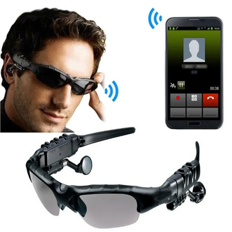 Fashion Sports Stereo Wireless Earphones Bluetooth Headset Telephone  Polarized Driving Sunglasses/Mp3 Riding Eyes Glasses From 4,08 €