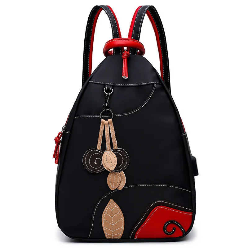 Bolsas escolares Elegante Chic Point Feminina Mochila 2023 Tendencia Alta Calidad Multifunción Niñas Oxford Impermeable Viaje ligero 230826