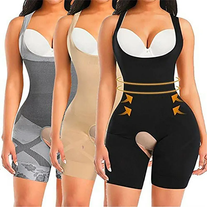 Taille Bauch Shaper Butt Lifter Wäsche Sexy Bodusuit Für Frauen COMFREE Uuderbust Trainer Korsett Fajas Lady Control Shapewear 230826