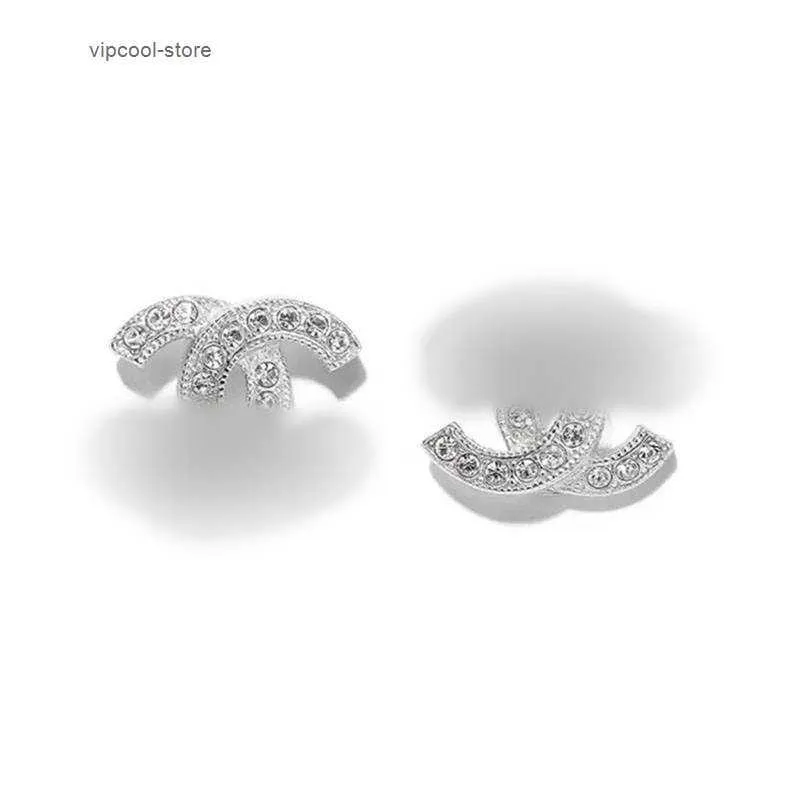 Boucles d'oreilles à la mode pour femmes, bijoux multi-couleurs avec lettre c, diamant 18 carats, cadeaux de mariage 4F8K