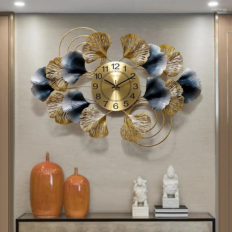 Orologi da parete Orologio digitale di lusso 3d Grande meccanismo del ristorante metamoderno Soggiorno silenzioso Decorazione Relogio De Parede