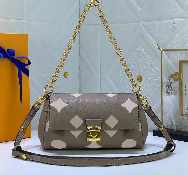 2023女性ショルダーバッグラグジュアリーお気に入りのハンドバッグフラワーレターEmpreinte CrossbodyBagトップ品質のレザーレディースアンダーアームポーチファッションチェーン財布