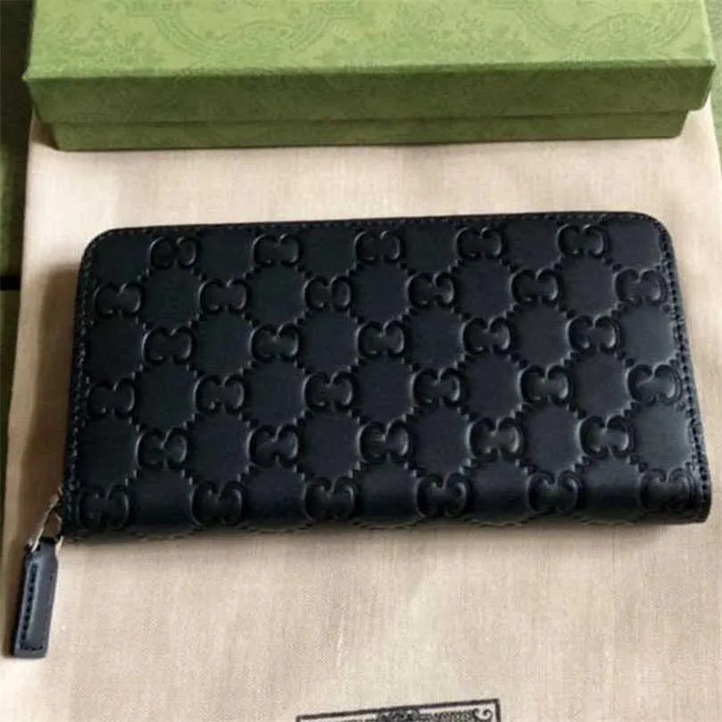 Wallets purses Double Long Wallet Leather Full Zipper Wallet Full Leather Handbag Unisex