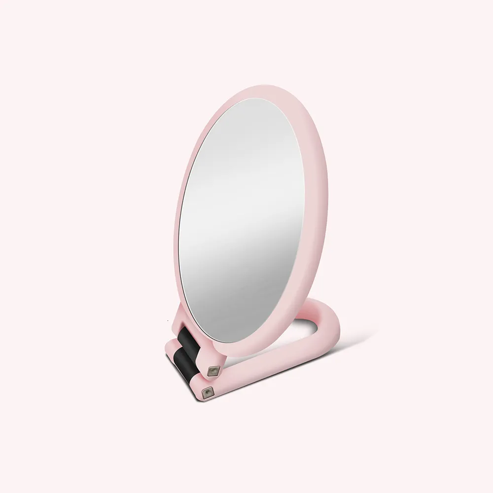 Espejo De Maquillaje Recargable Montado En La Pared, Redondo De Doble Cara  1