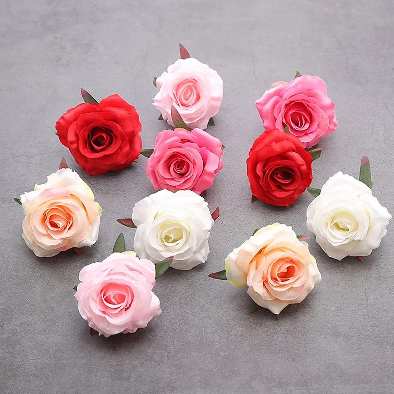 High Quality Artificial Rose Heads With Silk Bristles Perfect For