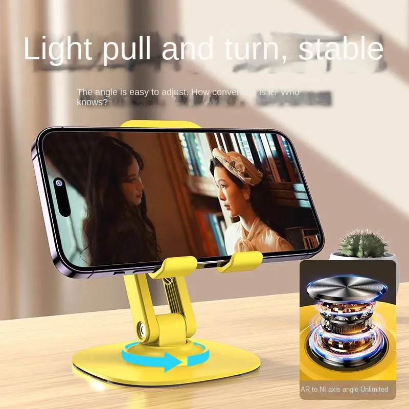 Foldable Aluminum Alloy Cell Phone Holder Stand for iPhone Xiaomi and Other Smartphones