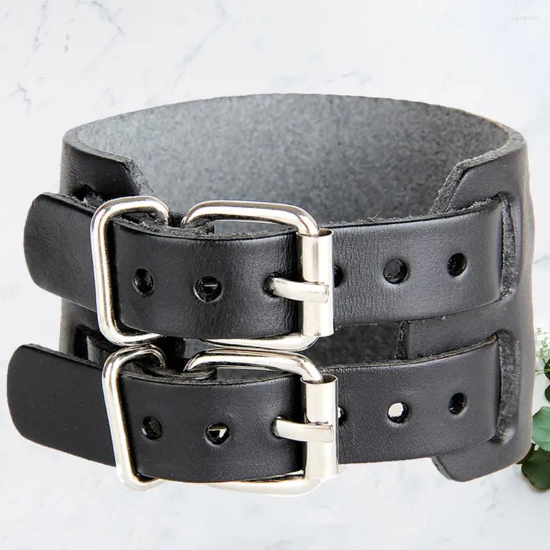 Charme pulseiras 1 pc pulseira moda vintage pulseira pulseira retro manguito crianças meninos homens mulheres (preto)