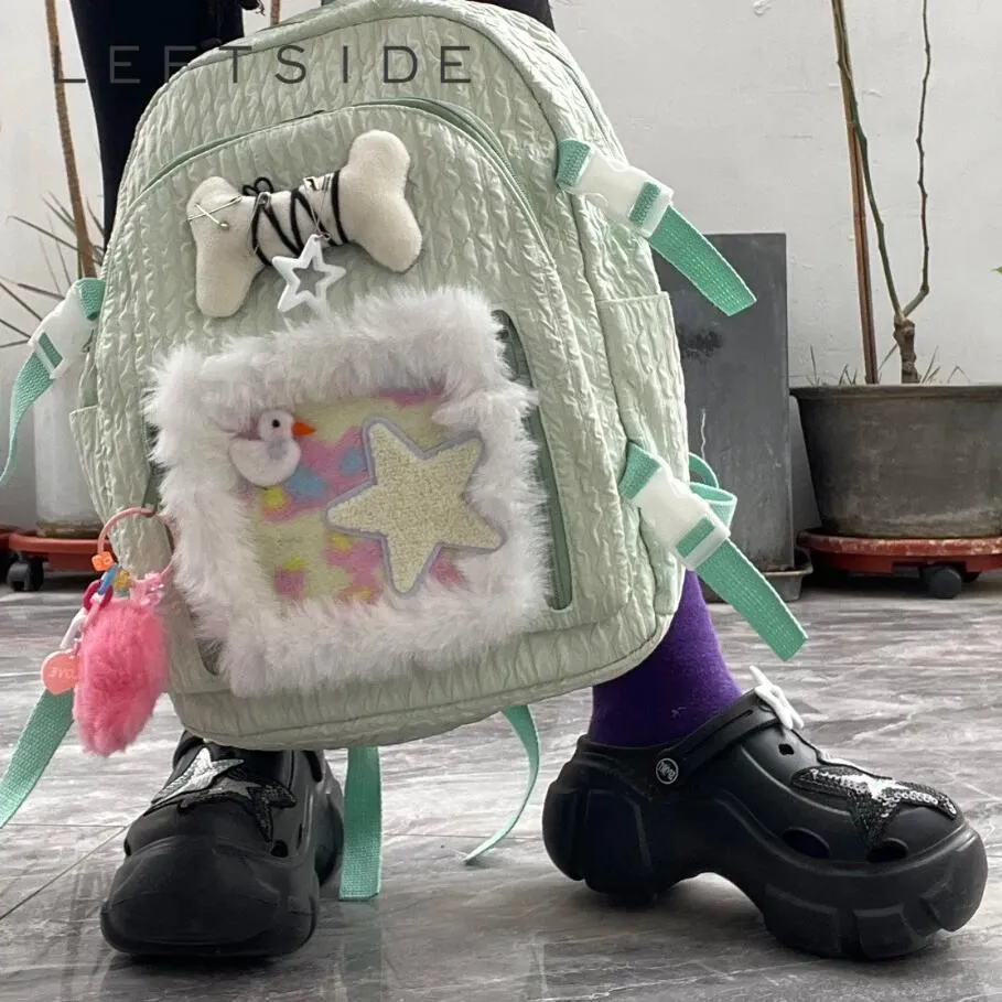 Sacs à dos coréens Femmes Mignon Kawaii Étudiants École Sac à dos