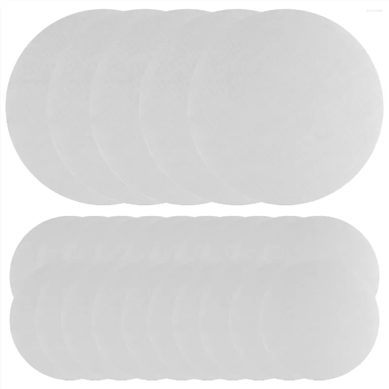 السنانير أبيض لوحات الكعك جولة 25 حزمة - 10 بوصة جولات من الورق المقوى الدوائر يمكن التخلص من لوحة الطبق القاعدة صينية