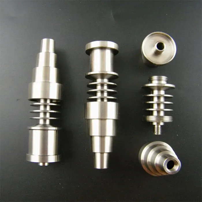 Titanium Nail Domeless GR2 G2 for 16mm 20mm Heater Coil Dnail D-Nail Enail for Both Female& Male joint 10mm 14mm&18mm Glass Bong Water Piper