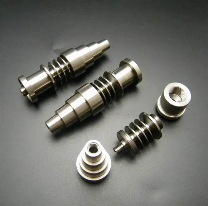 Titanium Nail Domeless GR2 G2 for 16mm 20mm Heater Coil Dnail D-Nail Enail for Both Female& Male joint 10mm 14mm&18mm Glass Bong Water Piper