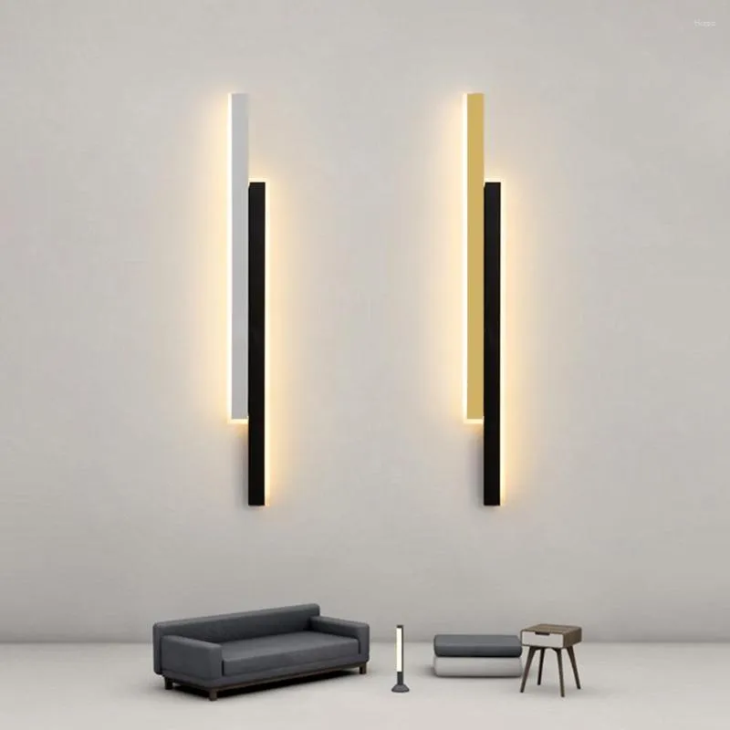 Wall Lamp Modern LED Indoor Background Decorative Lighting Bedroom Corridor Beside Home Nordic Acrylic Long Sconce 60CM