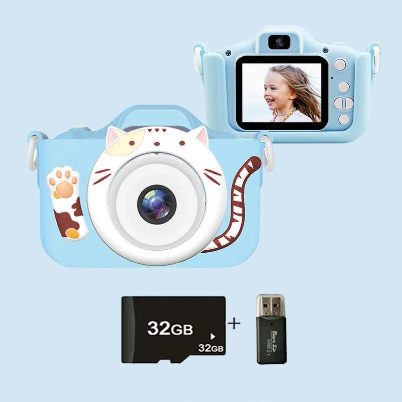 Fotocamere giocattolo Per bambini Mini Fotocamera digitale Giocattoli educativi vintage Per bambini Proiezione 1080P Video Pografia esterna Regalo 230826