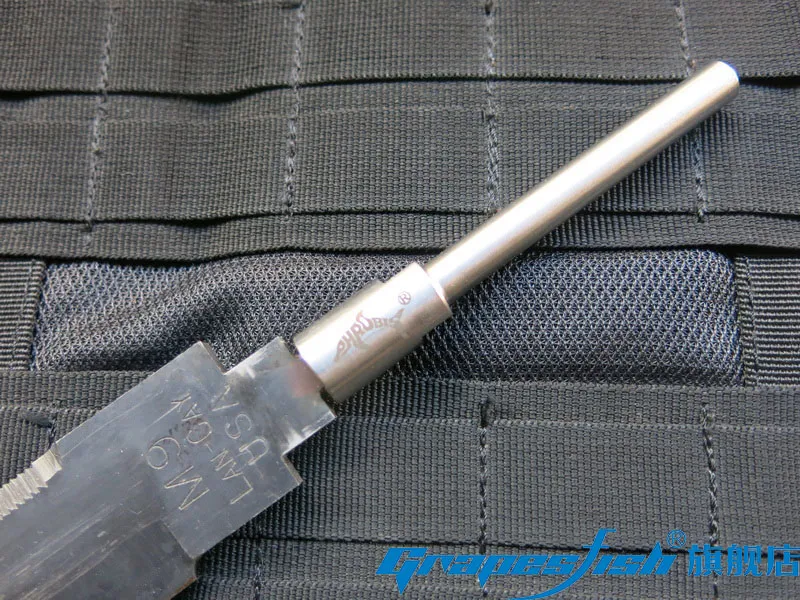 Anpassad Phrobis M9 MPBS Bayonet Knife Lan-Cay Lancay Ontario Tri-Tech Style CNC Machined Rostfri Steel Tang Repair