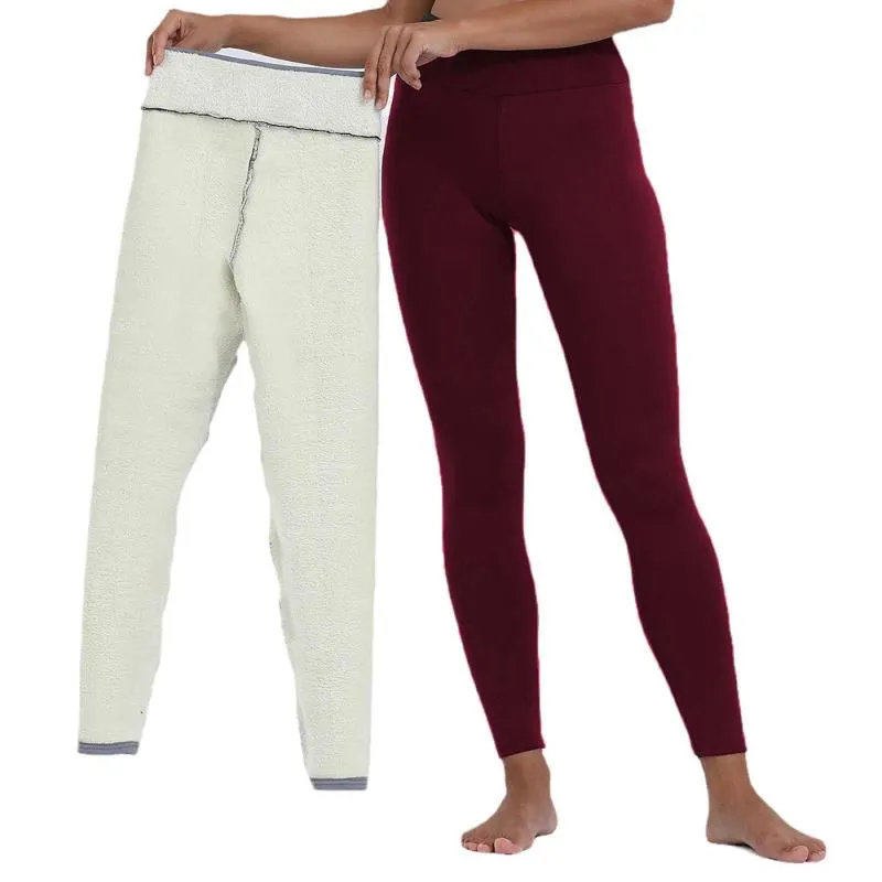 Womens Winter Fleece Lined Thermal Winter Running Leggings Thick, Warm, And  Casual Jumpsuit From Peacearth, $15.63