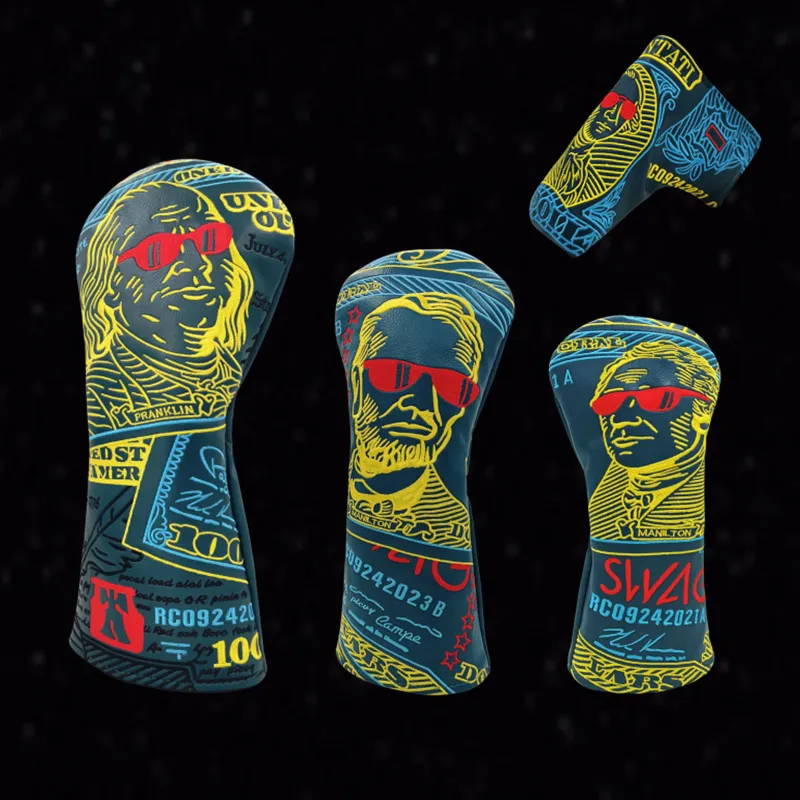 Rich Man Tiger Woods Headcover Headcovers Set For Driver, Fairway, And