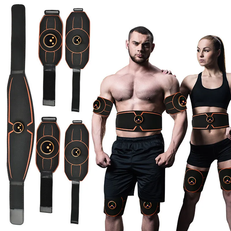 Kärnbuktränare Abs Belt Abdominal Trainer EMS Muscle Stimulation Elektriska tränare Toning Bälten för ben Armträning Fitness Hem Gym Hastband 230826