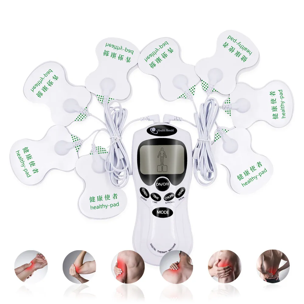 Bärbar Slim Equipment Electronic Tens Acupuncture Body Neck Massage Digital Therapy Machine For Back Neck Ben Massager Hälsovård Muskelstimulator 230826