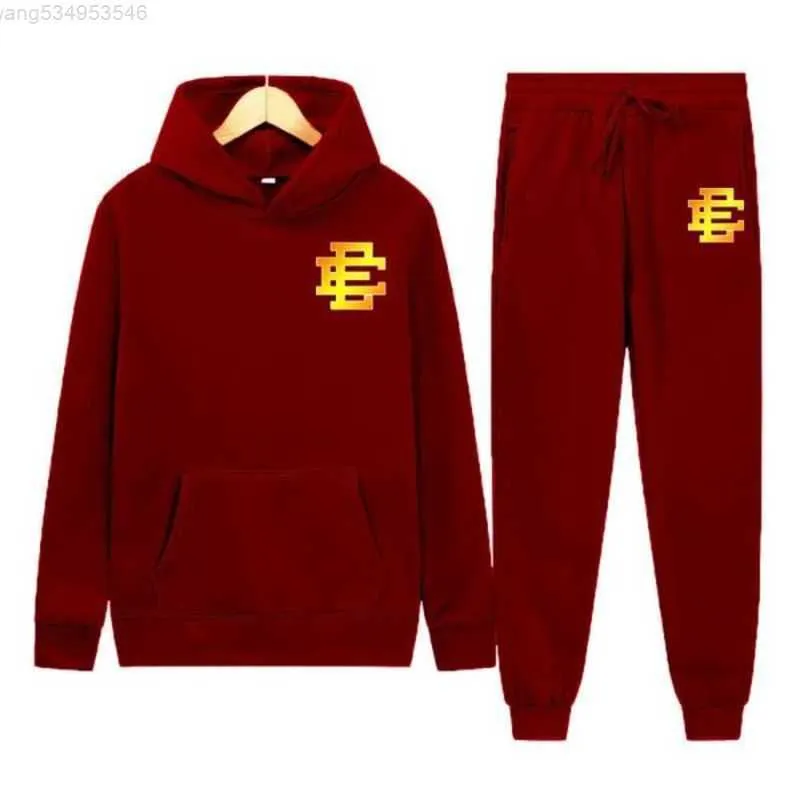 Heren Hoodies Sweatshirts Trainingspakken Herfst Winter Mode 2 Delige Sets Casual Mannen Broek Plus Fleece Ee Gedrukt Hip Hop e Harajuku Suitsr9jb