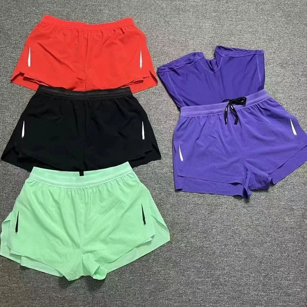 Shorts masculinos de lã tecnológica, shorts esportivos femininos para corrida, fitness, malha, verão, respirável, fino, secagem rápida, esportivo, curto, solto, casual, roupa de banho, treinamento, calças de praia