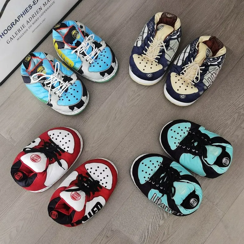 النعال للجنسين Pippen Darm Home Slippers Women/Men حجم واحد يناسب أكثر من 36-43 شتاء منزلقات الزوجين الكبير "الهواء" أحذية الطابق الأحذية 230826