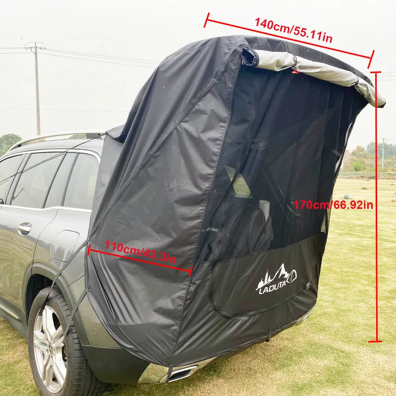 Simple Sunshade Tent For Car, Motorhome, Tour, Barbecue, Black