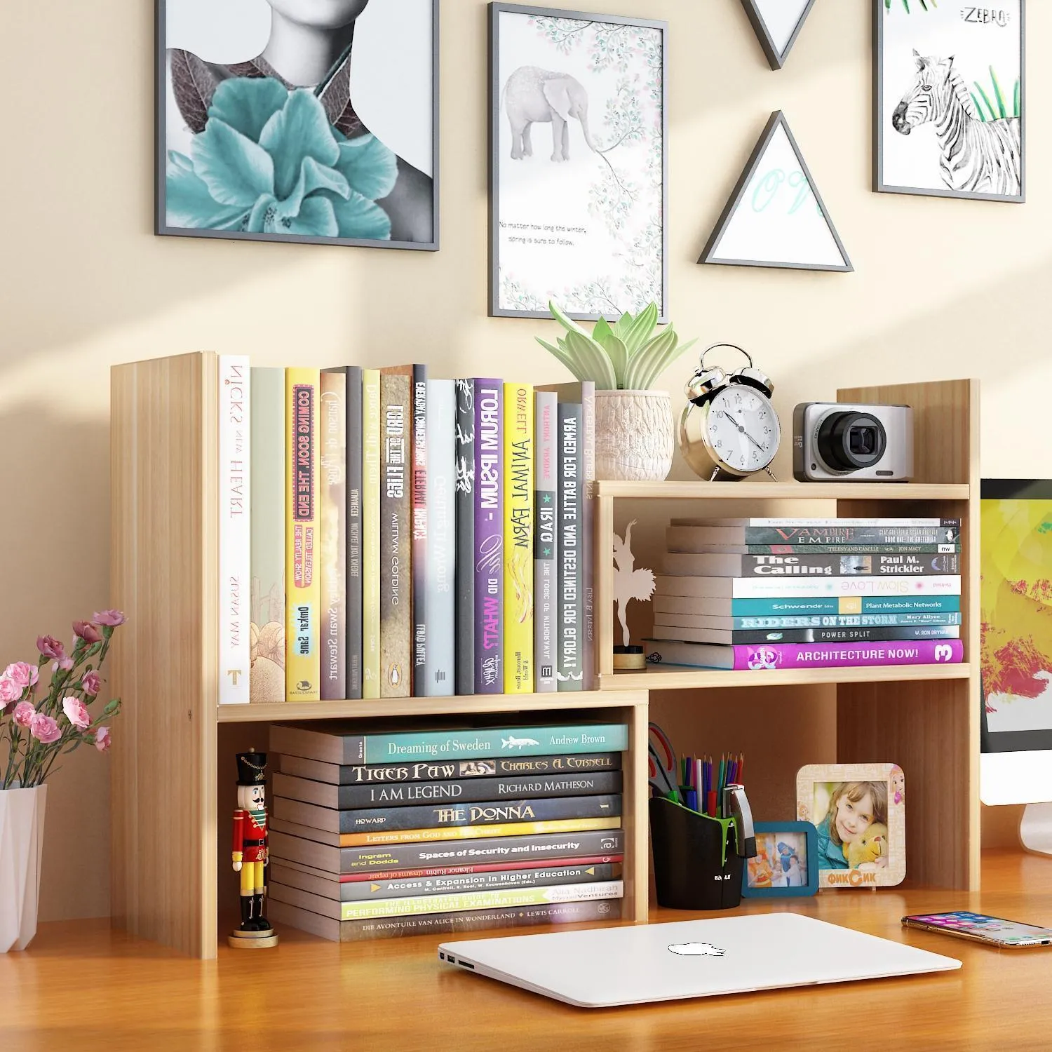 Wholesale Multistorey Solid Wood Pencil Display Case With