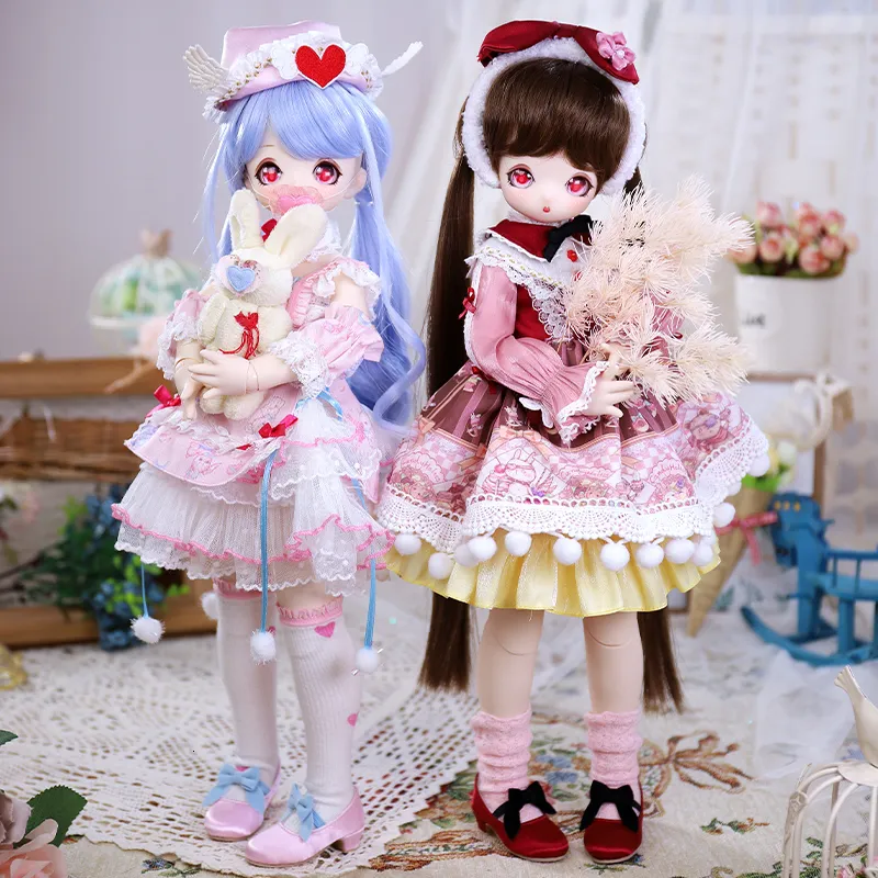 Puppen DBS Puppe 14 BJD Dream Fairy Match Girl Harz Anime Figur Karton Lala Ruru Ei ACGN SD Sammlung Spielzeug 230826