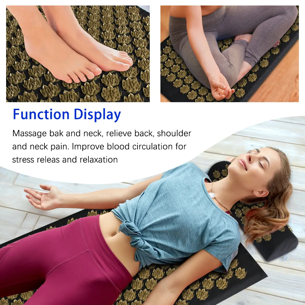 Pranamat Eco Lotus Spike Mat Acupuncture Acupressure Massage Cushion For  Neck, Foot, Back, And Yoga Kuznetsovs Applicator For Acupressure Massaging  230826 From Junlong03, $13.52