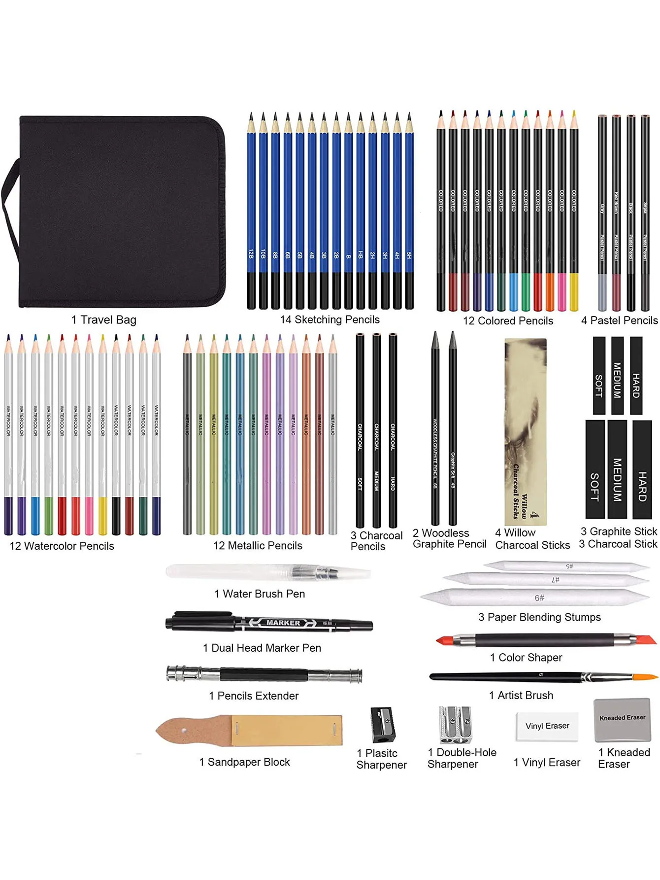 Bview Art Diverse Art Pencils Sketching Set For Beginners, Professional  Artists, Teens, And Adults Includes Painting Drawing Pencil And Art Supples  230826 From Youngstore10, $15.95