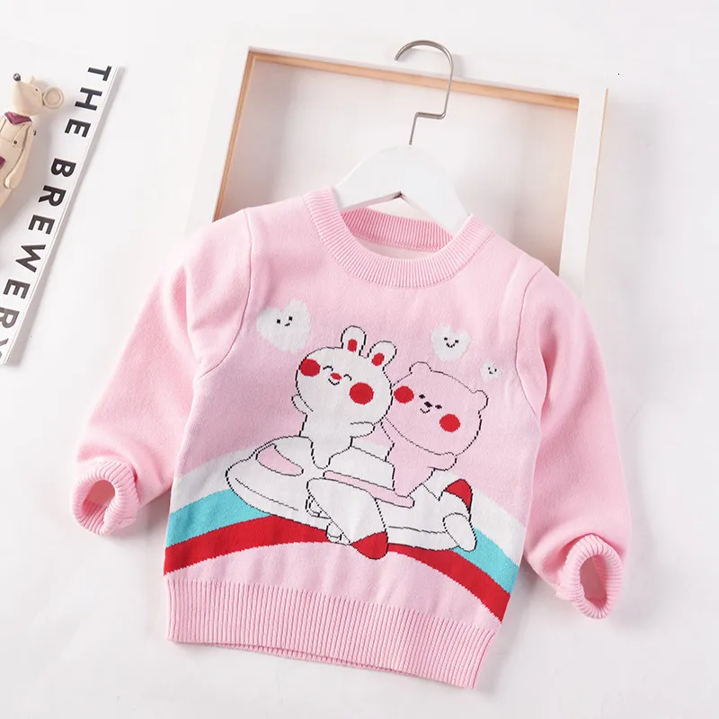 الأطفال Pullover Spring Autumn Seventers Boys Girls Sweattens Baby Knitting Sevents Kids Cartoon Pattern Pullovers Top Girl Clothing Coat 230826