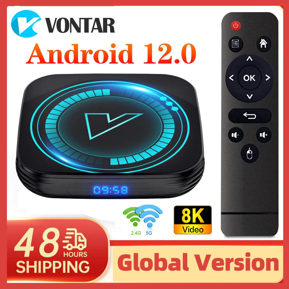 Settopbox VONTAR H618 Android 12 Smart TV Box Allwinner H618 Quad Core TVBOX Ondersteuning 8K 4K HDR10 BT4.0 Dual Wifi 2GB 16GB 4GB 32GB 230826