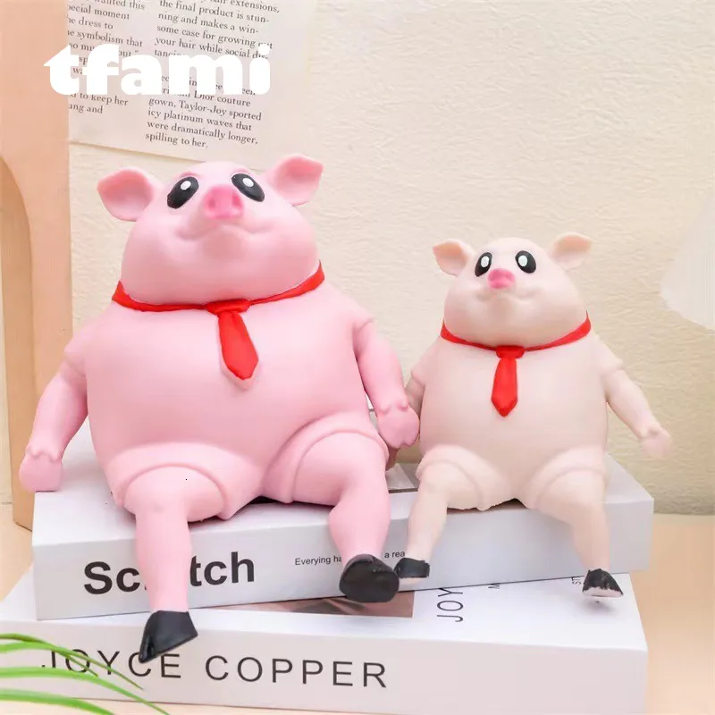 Dekompressionsspielzeug TFAMI Squeeze Pink Pigs Antistress Toy Cute Squeeze Animals Lovely Piggy Doll Stress Relief Toy Children Day For Kids Gift Gifts 230826