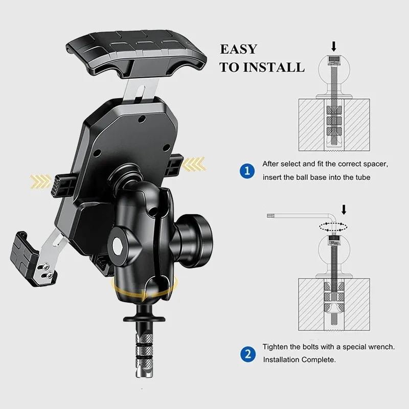 Cell Phone Mounts Holders Motorcycle Fork Stem Phone From