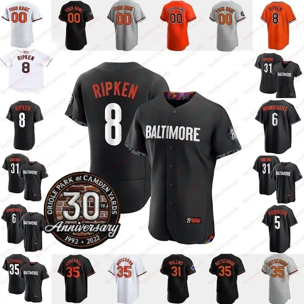 Maglia da baseball Adley Rutschman City Connect Cedric Mullins Gunnar Henderson Ryan Mountcastle Santander Felix Bautista Jorge Mateo John Means Grayson Rodriguez