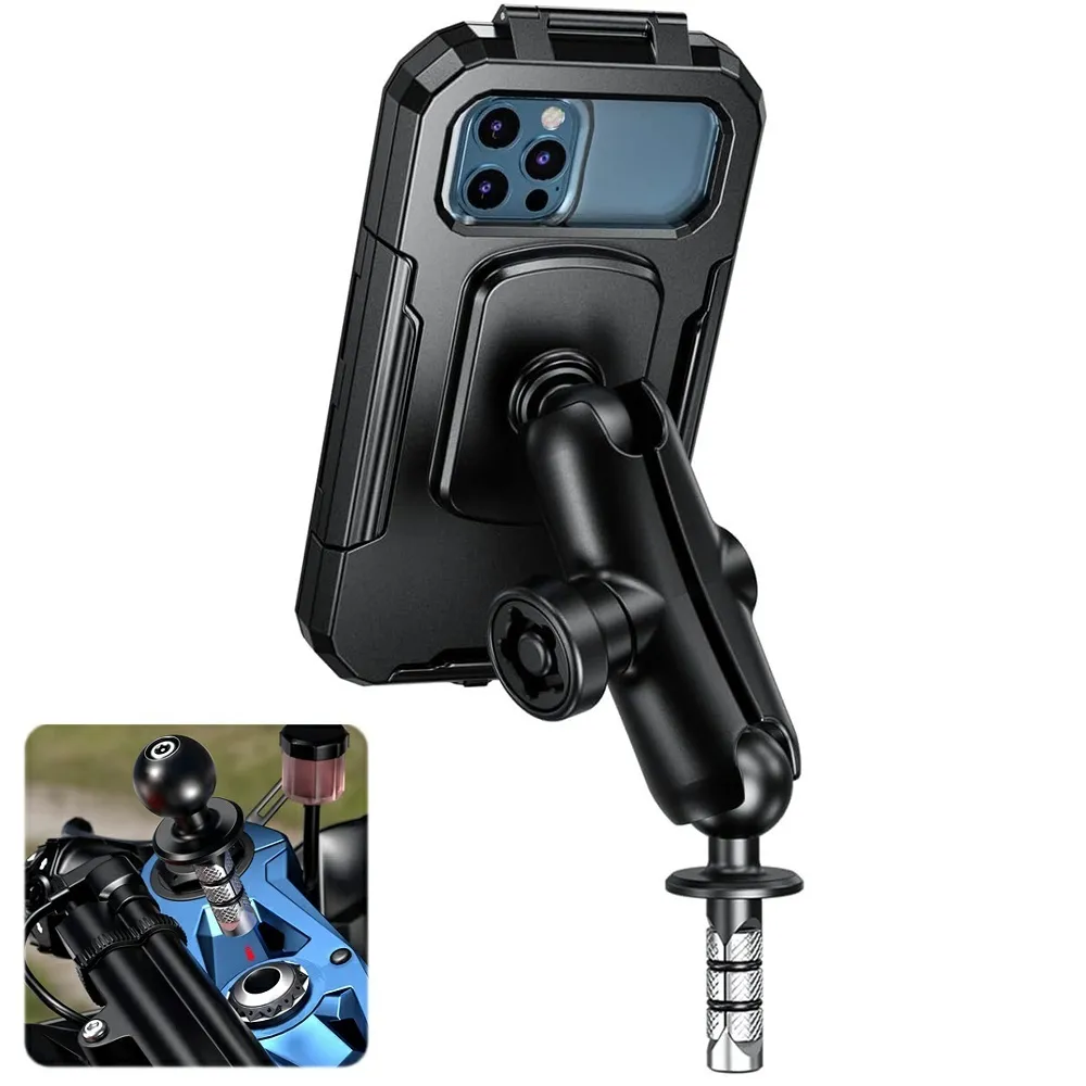 Save Big on Bulk Motorcycle Handlebar Cell Phone Holder Cell Phone Bracket  For Motorcycle, Waterproof Motorcycle Phone Holder Mount Fork Stem, Mirror 