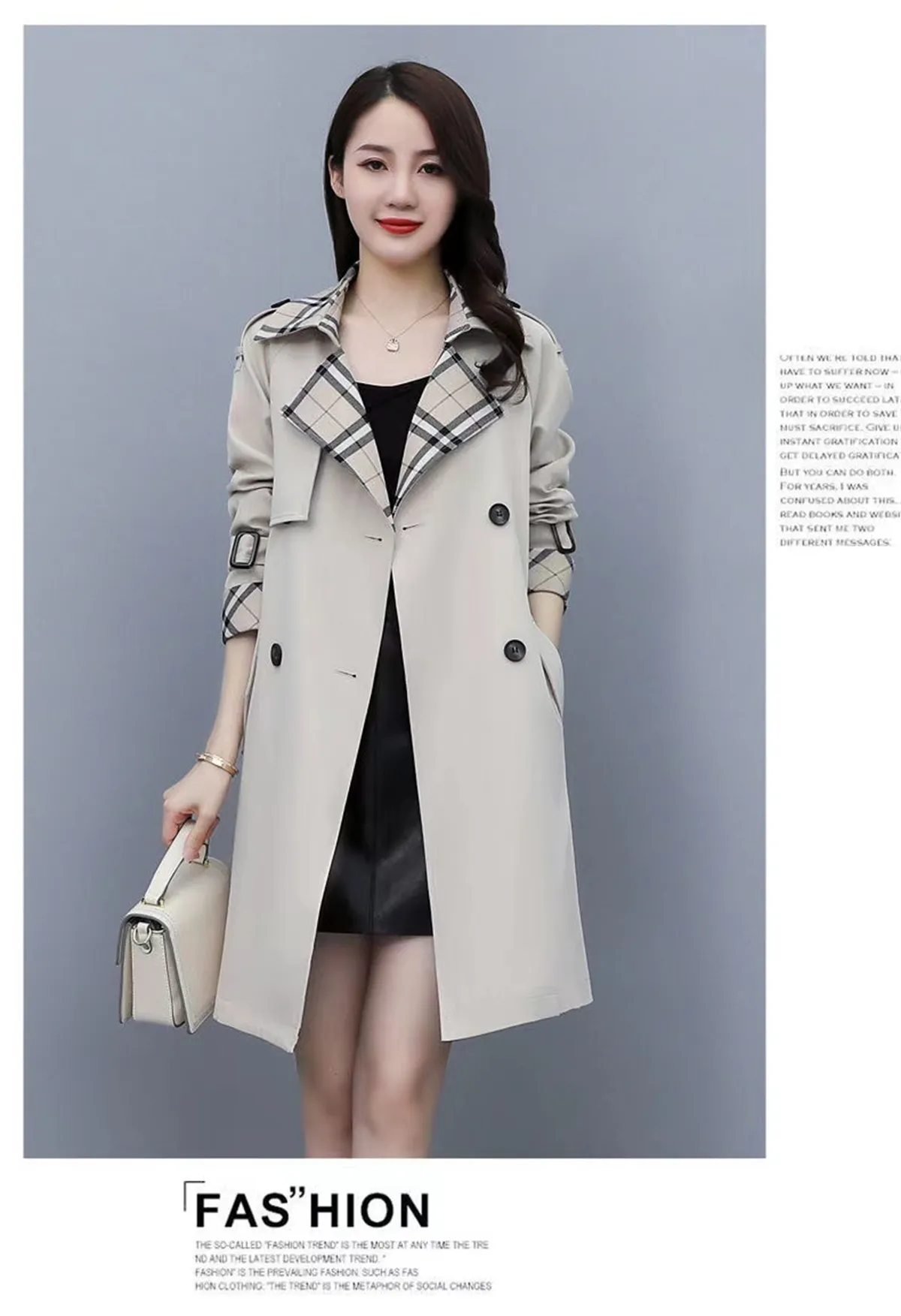 夏セール開催中 MAX80%OFF！ Mid Length Trench Coat Womens Fashion Womens Trench Dress ジャケット・アウター