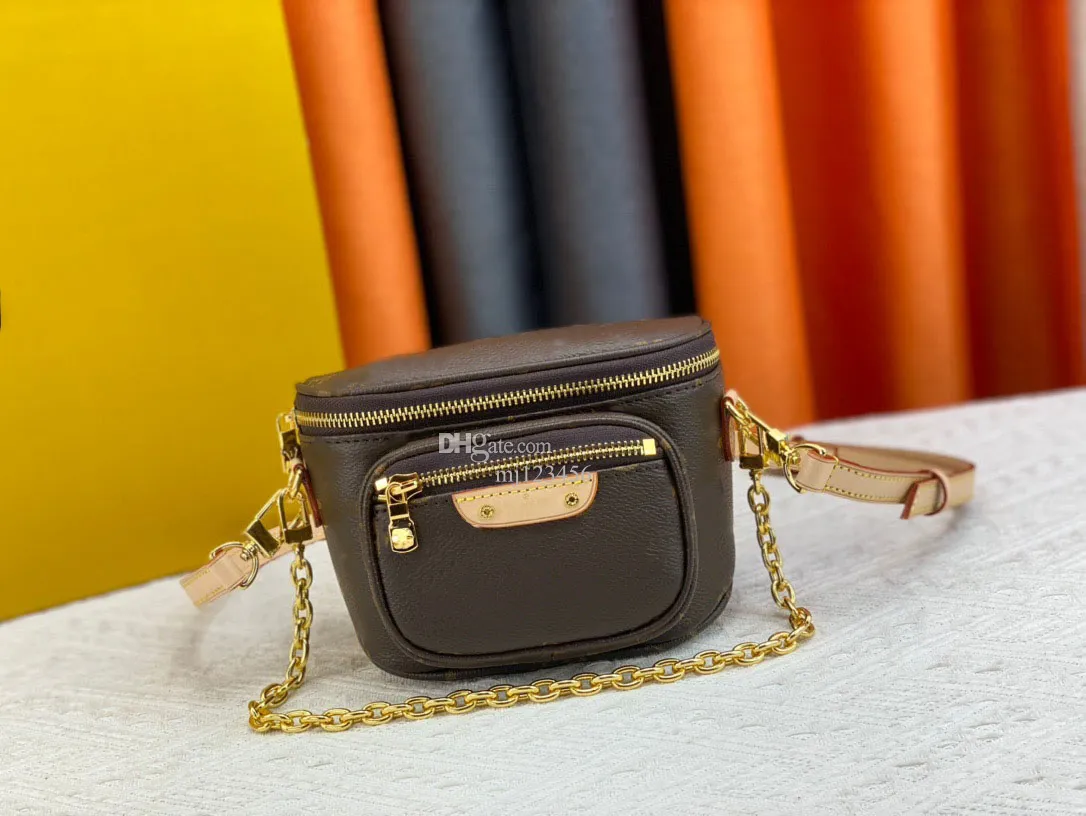 مصممي مصممي Bumbag Mini Bag Cross Body Fashion أكياس الكتف حقيبة حزام حقيبة حزمة جلد حزمة صدر لويس Luis Bresient فاخرة في الهواء الطلق.