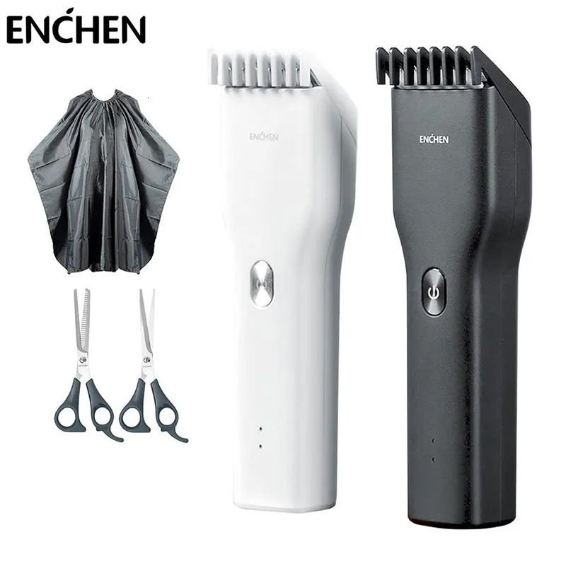 Barbeadores elétricos enchen boost aparador de cabelo para homens crianças sem fio usb recarregável cortador máquina com pente ajustável 230826