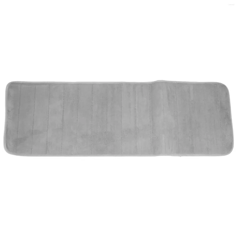 Set di accessori da bagno 120 x 40 cm, assorbente, antiscivolo, in memory foam, per cucina, camera da letto, porta, tappetino, moquette, grigio