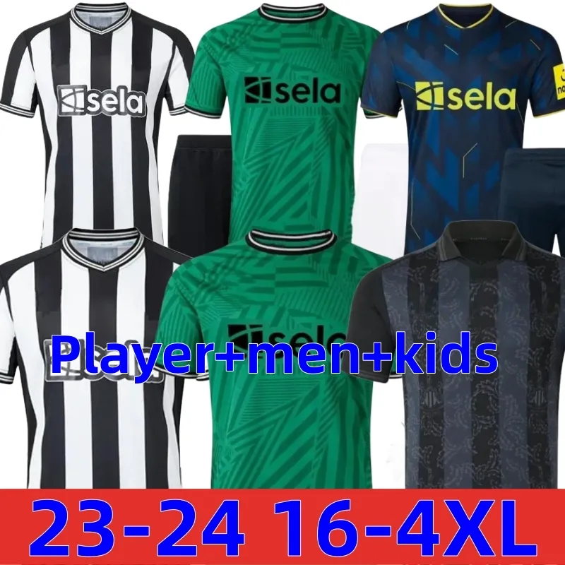 23 24 Bruno G. Soccer Jerseys Tonali Wilson Anthony Football Shirt 2023 Maximin Isak Uniteds Almiron Gordon Home Away Fan Player Version Kid Kit Kit Kit