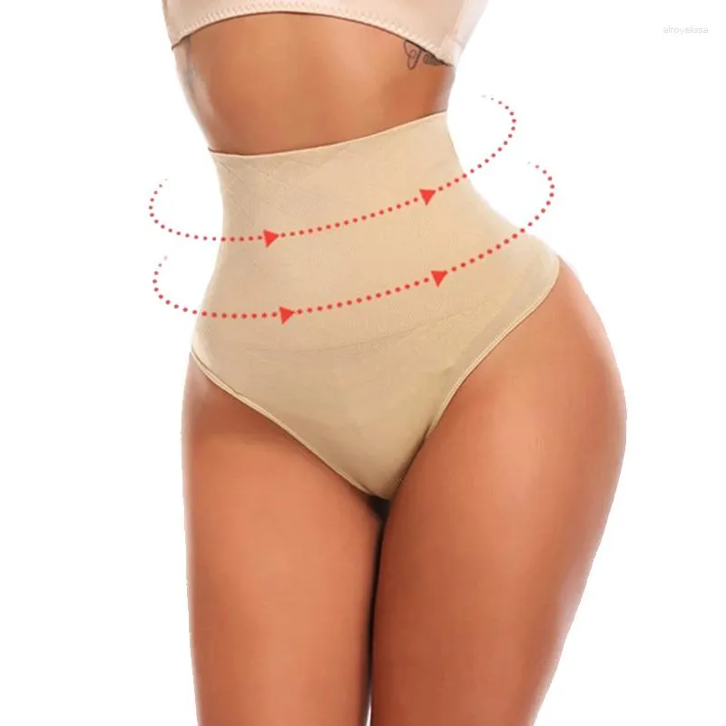 Kadın şekillendiricileri Yüksek bel tanga shapewear karın kontrolü kadınlar için sorunsuz vücut şekillendirici ince külot iç çamaşırı eğitmeni kuşak