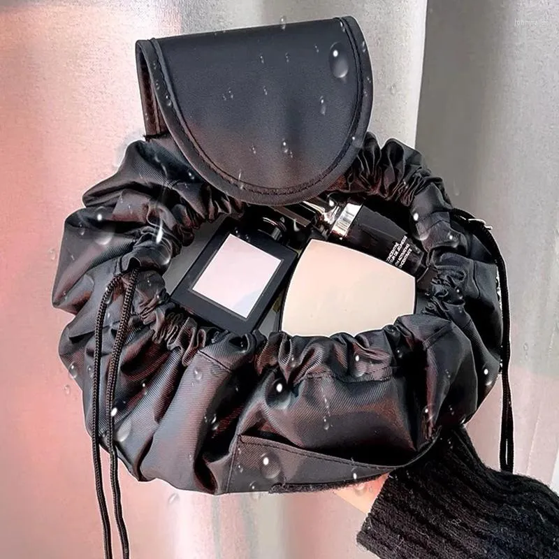 Cosmetic Bags Waterproof Drawstring Bag Travel Large Capacity Storage Makeup Organizer Women Make Up Pouch Portable Toiletry Case From 14 25 DHgate