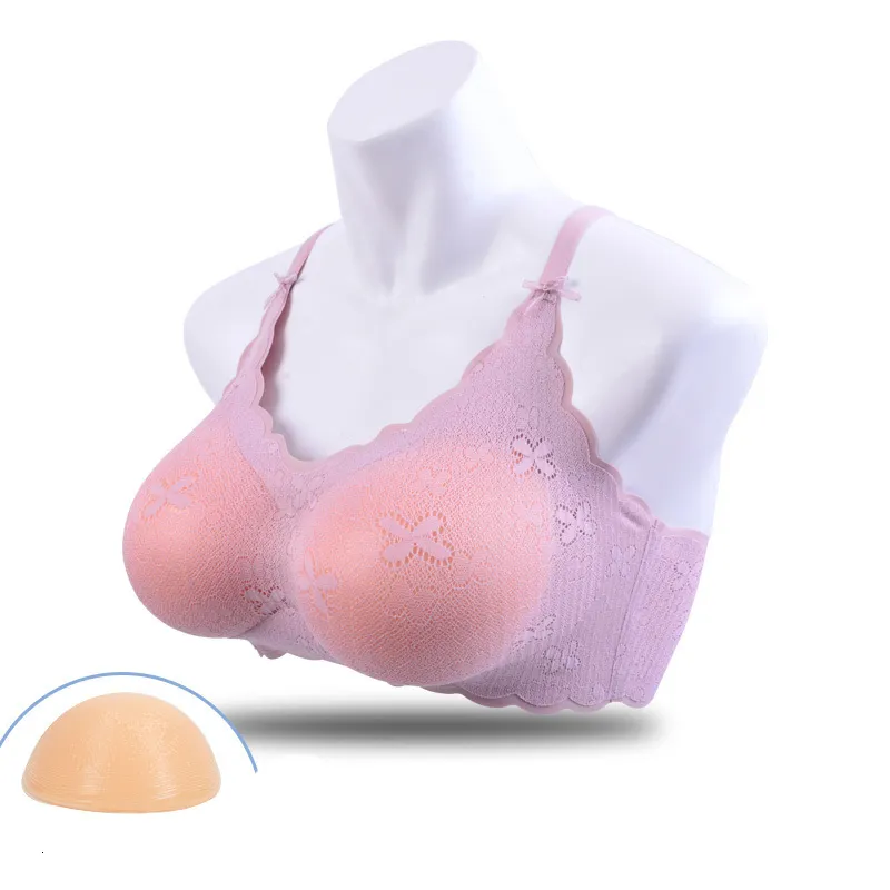  Silicone Breast Forms A-FF Cup Nipple Fake Boobs False