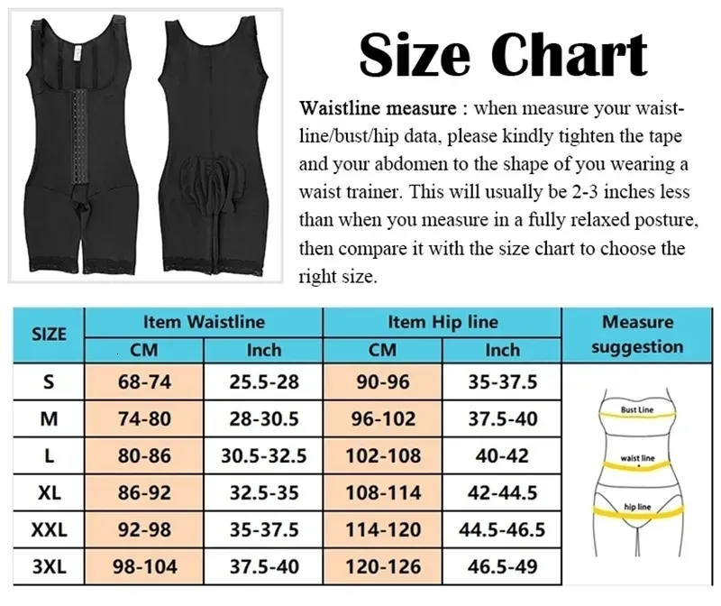 Colombian High Compression Plus Size Shapers 4x With Corrective