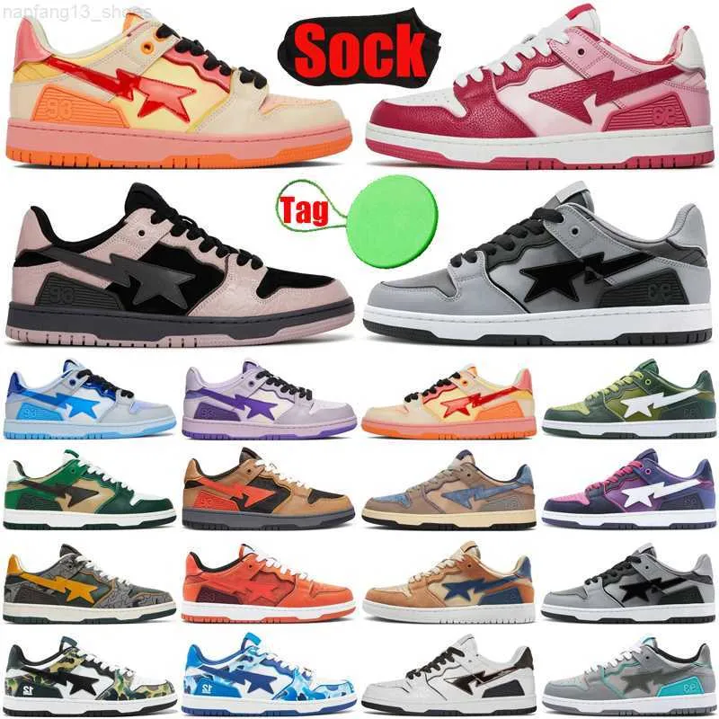 Sk8 Sta Designer Shoes for Men Women Platform Sneakers Black Camo Orange Purple Mens Womens Casual Trainers Luxury Plate-forme