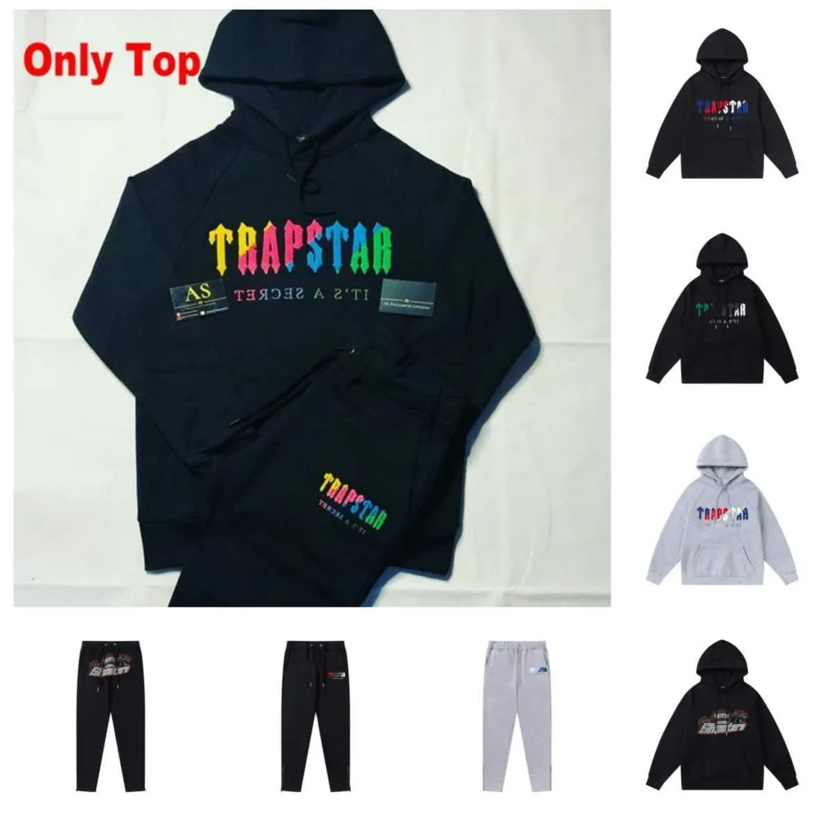 Herren Trapstar Trainingsanzüge Männer Frau Fleece Sets Winter Trapstar Hoodie Hosen 2-teiliges Set Lauf Hoody Designer Sweatshirt Sport Jogger Jogginghose Anzug Uhr