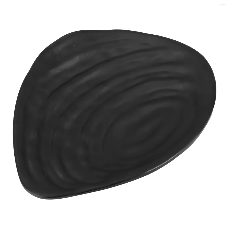 Bolsas de jóias Black Melamina Talheres Bandeja de armazenamento simples Pratos elegantes Pratos de macarrão elegantes