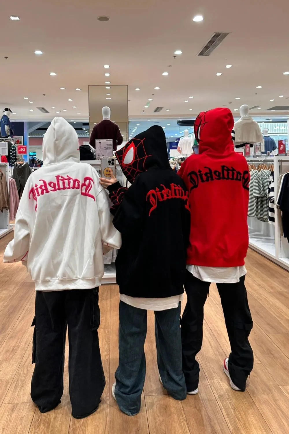 Y2K Streetwear Zip Up Hoodie - Oversized Gothic Harajuku