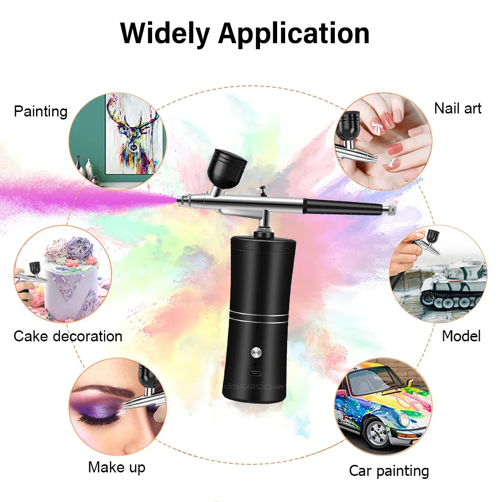 Airbrush Tattoo Supplies Nail With Compressor Portable Nails For Cake  Painting Crafts Air Brush Art Paint 230826 From Jia0007, $19.06
